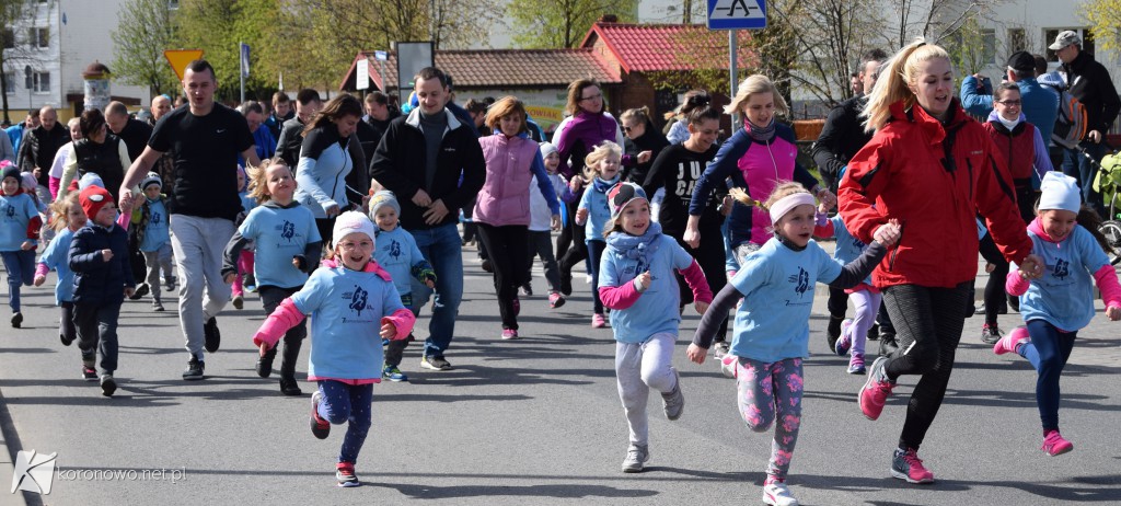 Młodzi zawodnicy na Biegu Mikrutów