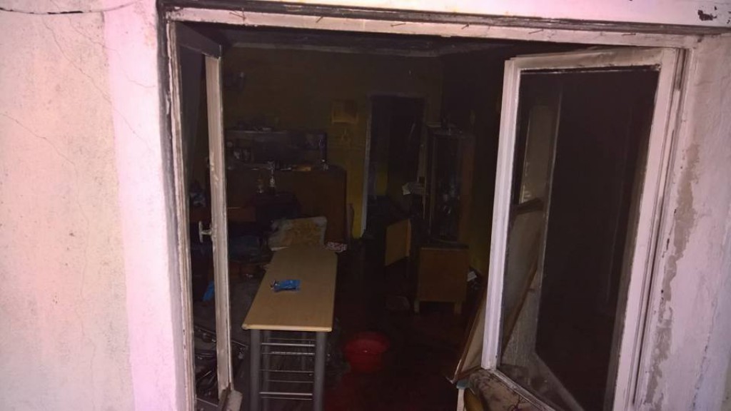 Pożar na ulicy Łokietka w Koronowie