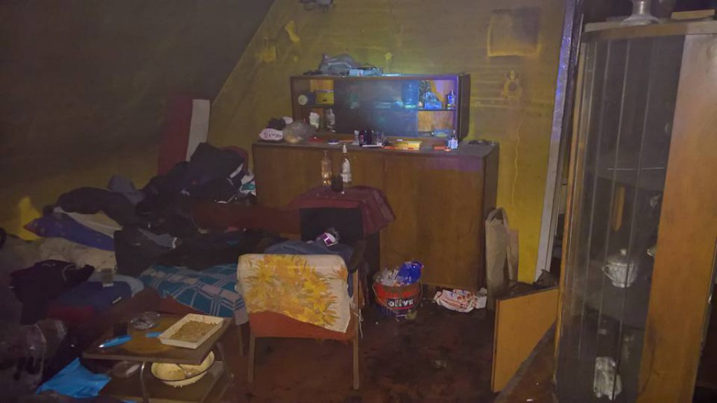 Pożar na ulicy Łokietka w Koronowie