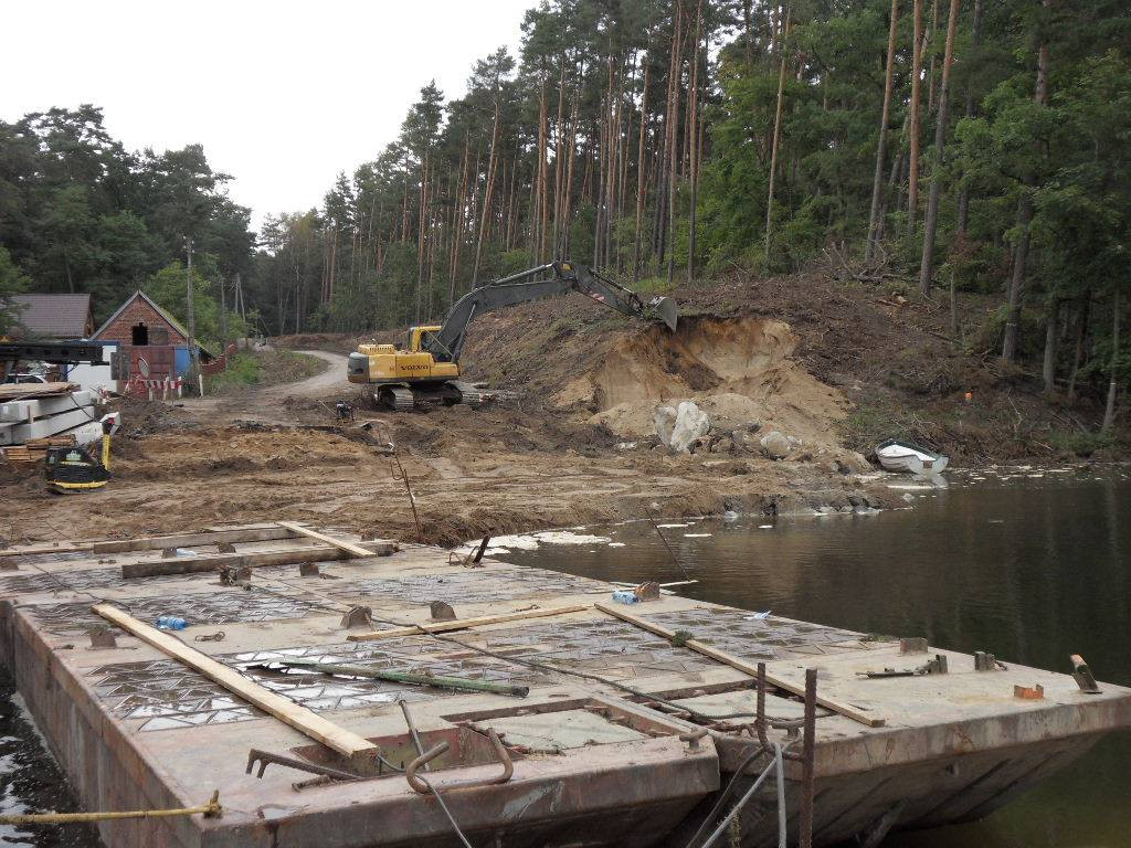 Budowa mostu w Krówce Leśnej