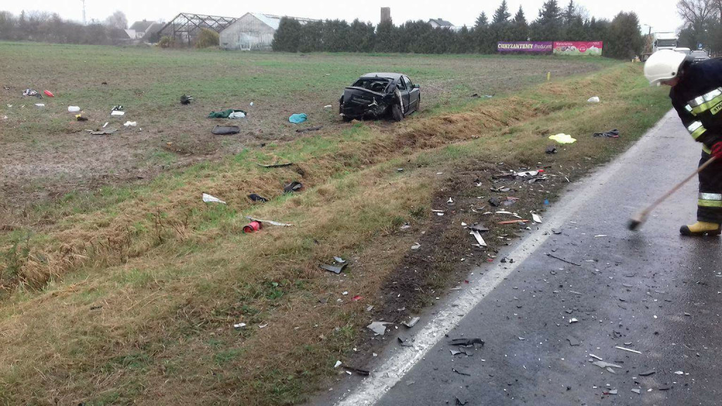 Wypadek drogowy w Mąkowarsku
