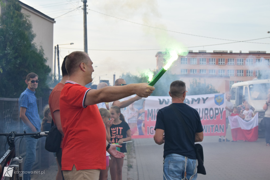 Przywitanie złotej Igi w Koronowie