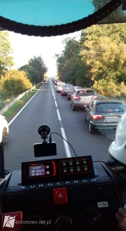 Pożar autobusu w Buszkowie