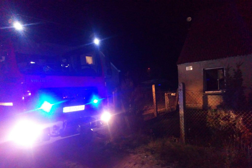 Pożar budynku w Koronowie
