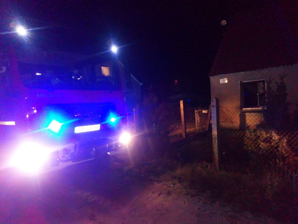 Pożar budynku w Koronowie