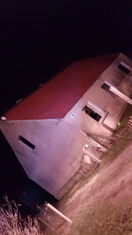 Pożar budynku w Koronowie