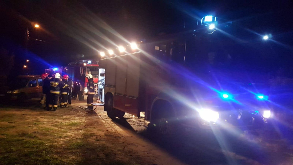 Pożar budynku w Koronowie
