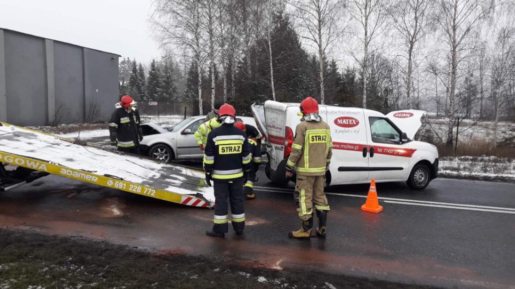 Wypadek na DK 25 w Gościeradzu