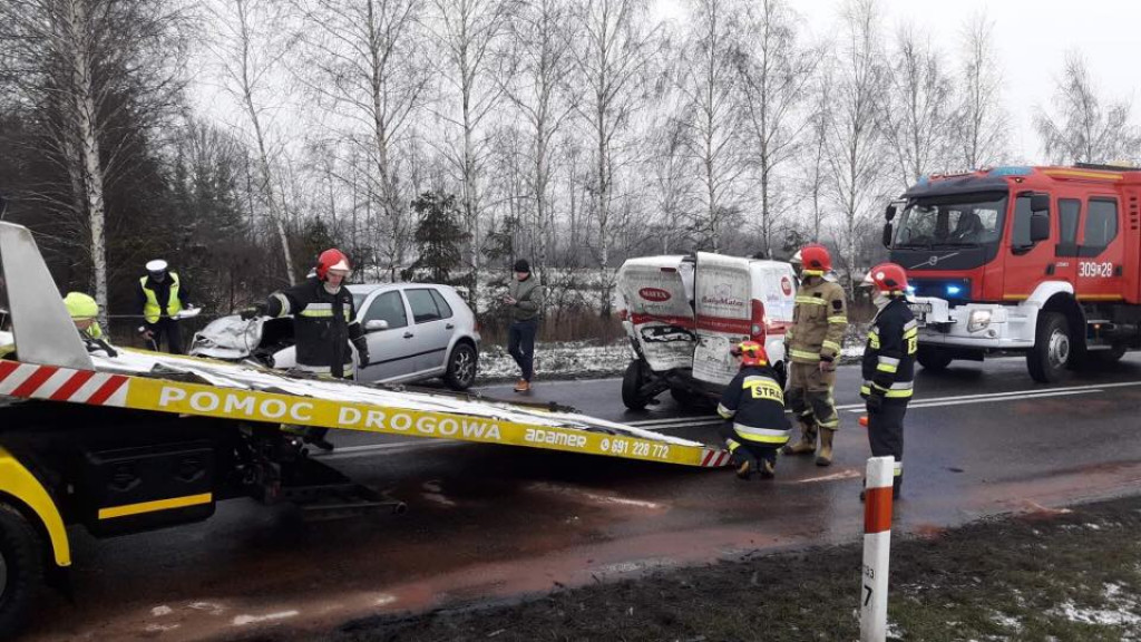Wypadek na DK 25 w Gościeradzu