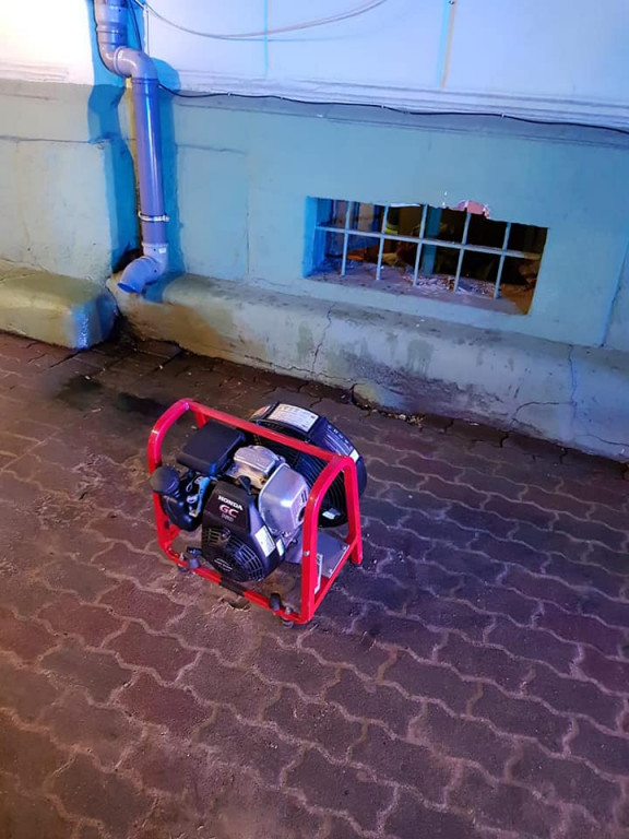 Pożar piwnicy w Koronowie