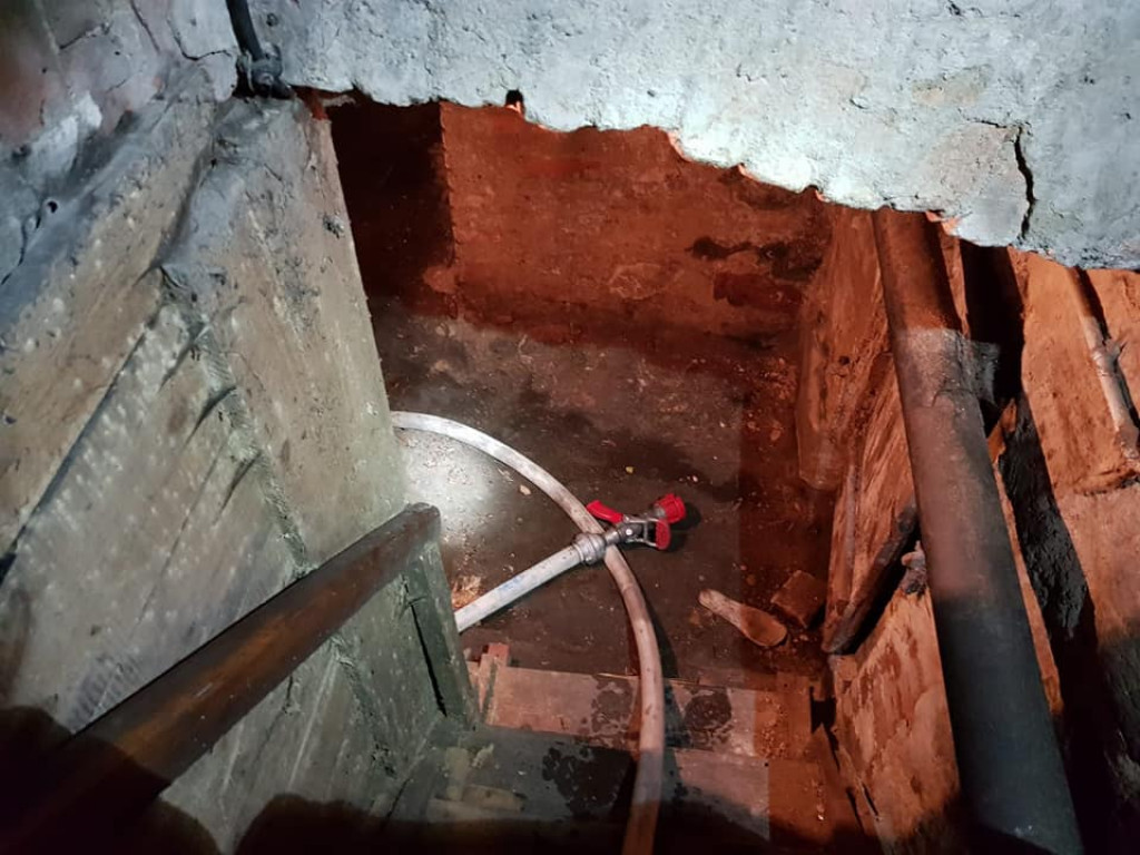 Pożar piwnicy w Koronowie
