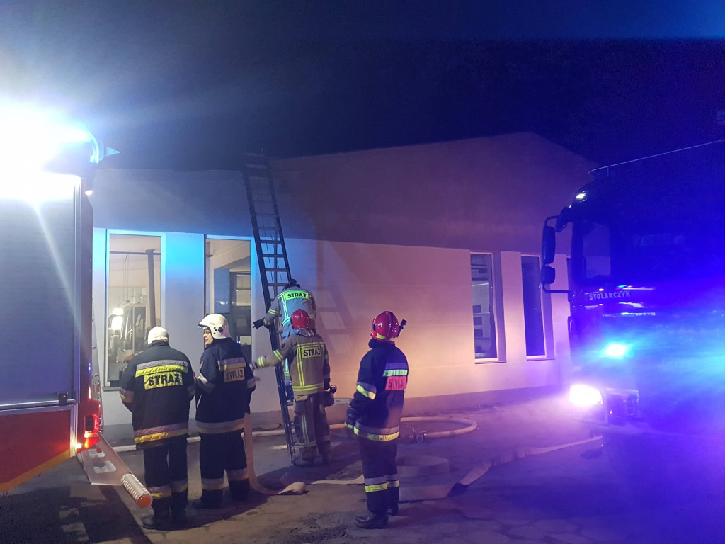 Pożar poddasza w Stopce