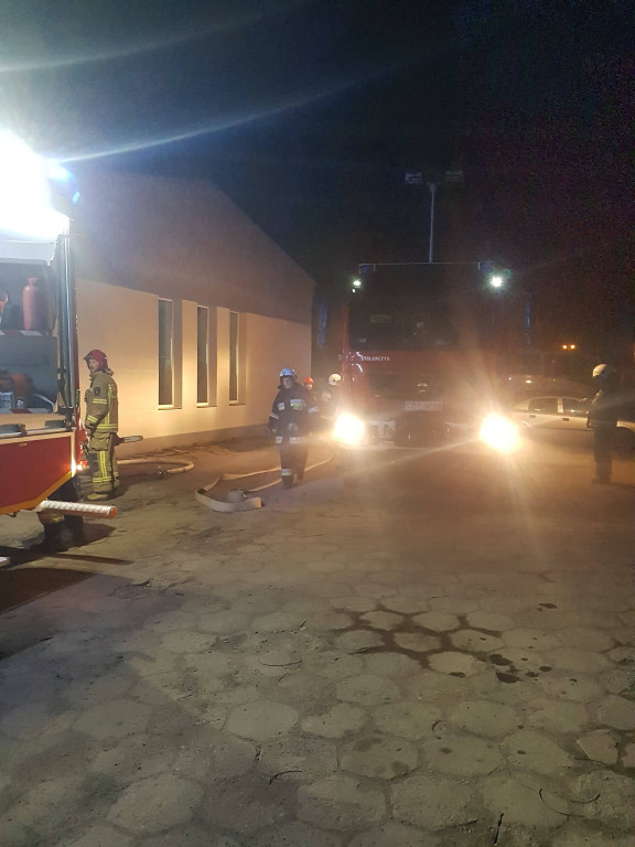 Pożar poddasza w Stopce