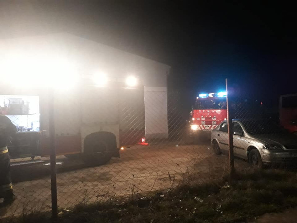 Pożar poddasza w Stopce