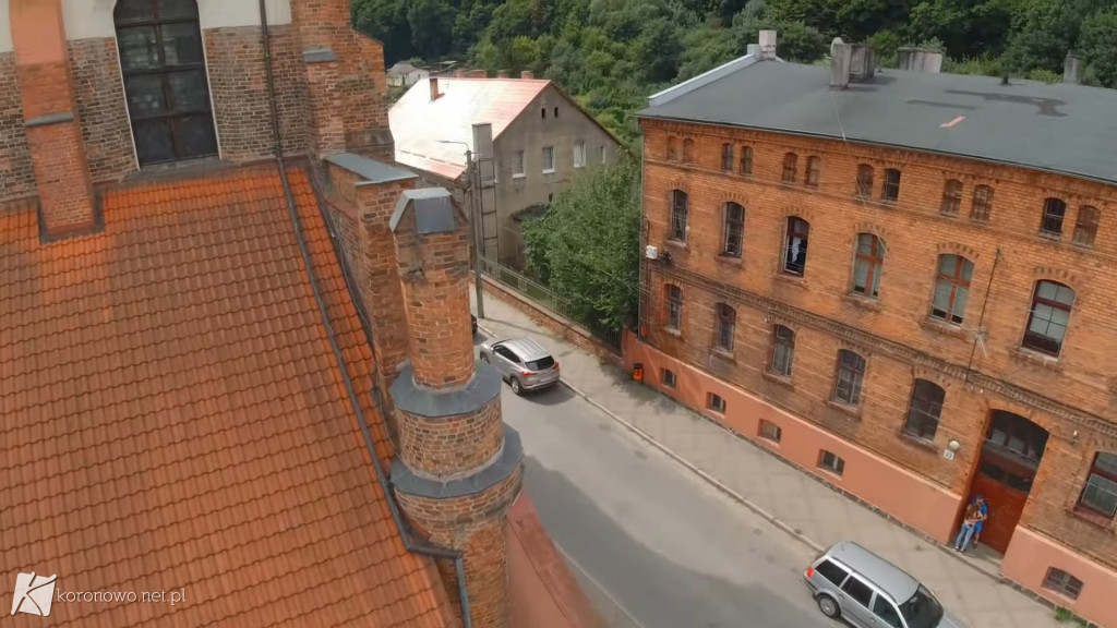 Lot dronem w kolegiacie pw. Wniebowzięcia NMP