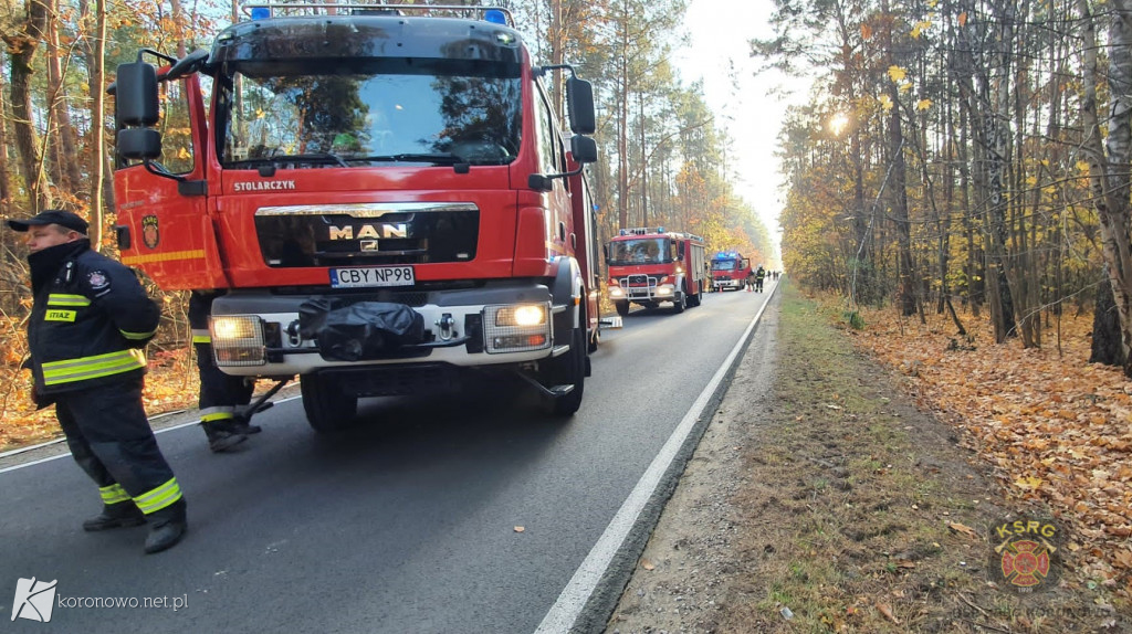 Wypadek na trasie Koronowo-Stary Jasiniec