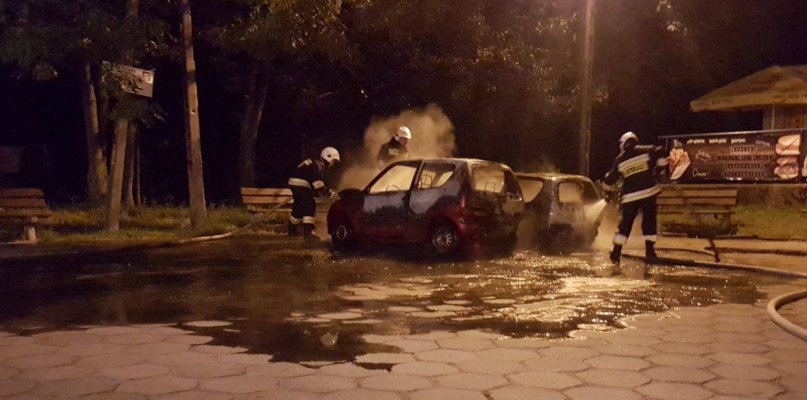 Przyczyny pożaru bada policja fot. OSP KSRG Koronowo