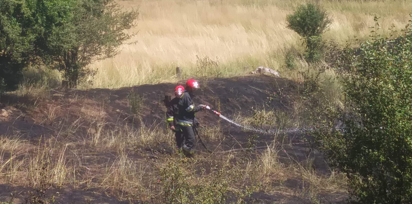 Na szczęście zagrożenie szybko udało się opanować przez strażaków z Gościeradza oraz Bydgoszczy fot. OSP KSRG Gościeradz