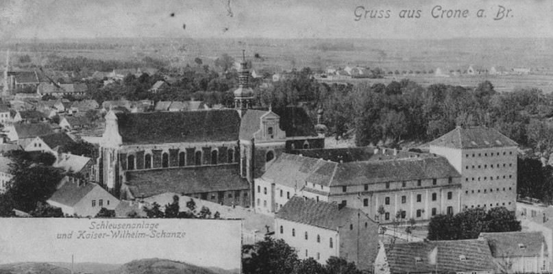 Jedna z najstarszych zachowanych pocztówek ukazująca dawny klasztor. W narożniku dodatkowo panorama na zespół młyński nad Brdą. Pocztówka datowana na około 1899 rok