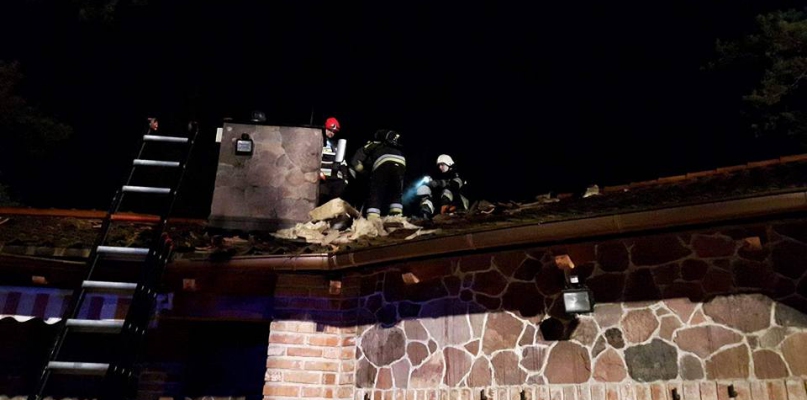 Na miejscu działały cztery zastępy straży pożarnej fot. OSP KSRG Gościeradz