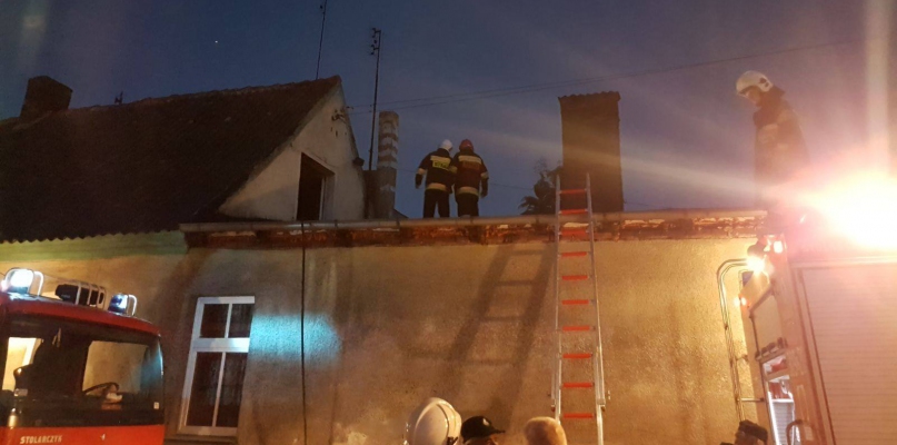 Na miejscu działania prowadziło pięć zastępów straży pożarnej fot. OSP KSRG Koronowo