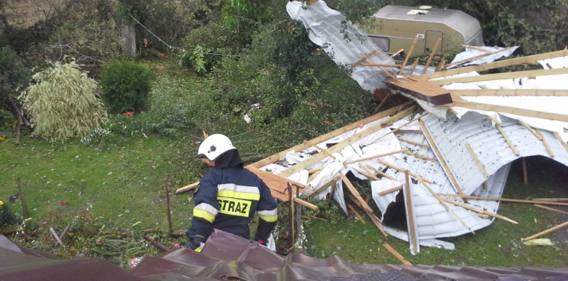 Strażacy wykonali tytaniczną pracę fot. OSP KSRG Mąkowarsko