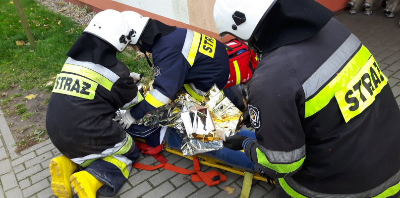 Jak twierdzą strażacy wszystko odbyło się sprawnie fot. OSP Wierzchucin Królewski