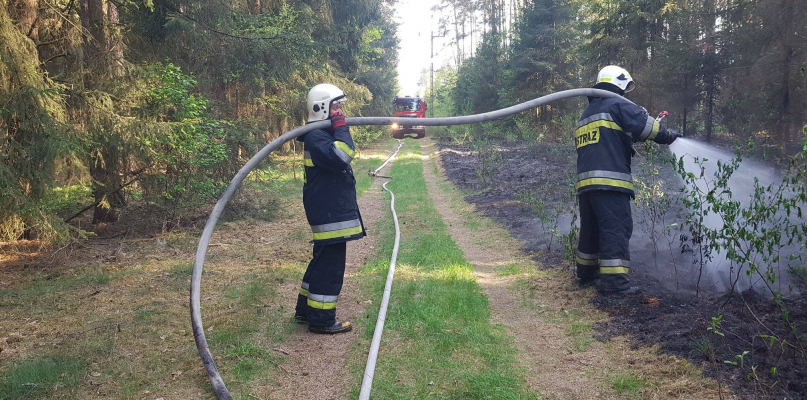  Pożar opanowali koronowscy strażacy fot. OSP KSRG Koronowo