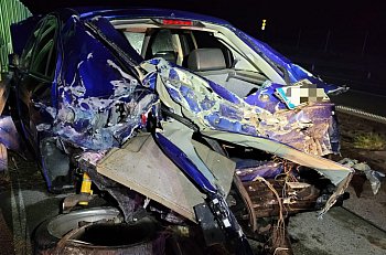 Na S5 w Tryszczynie doszło do zderzenia osobówki z ciężarówką-599
