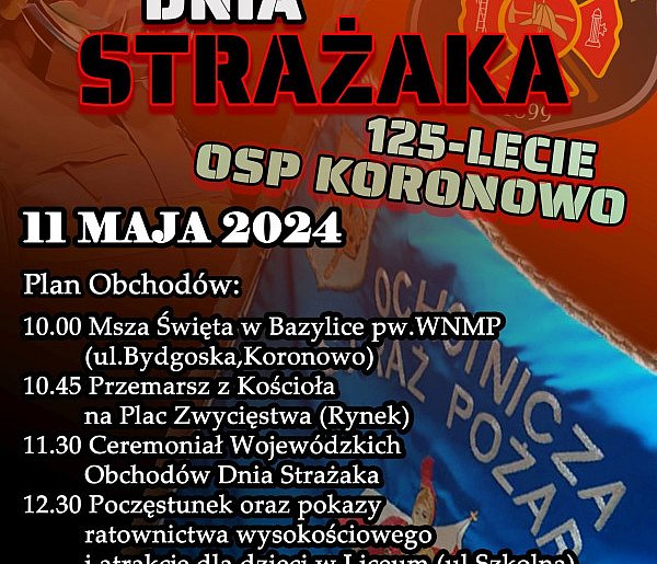 Wojewódzkie Obchody Dnia Strażaka połączone z jubileuszem OSP Koronowo-10069