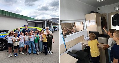 Najmłodsi z wizytą w koronowskim komisariacie-13212